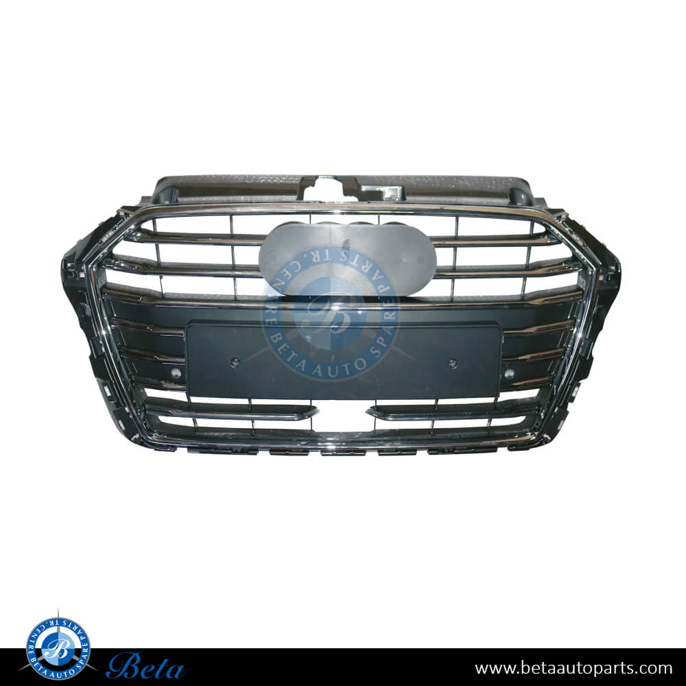 Radiator Grille with PDC with Park Assist with ACC for Audi A3 Standard / S-Line 2017-2019 models, Part Number 8V3853651AF Radiator Grille with PDC with Park Assist with ACC for Audi A3 Standard / S-Line 2017-2019 models, Part Number 8V3853651AF